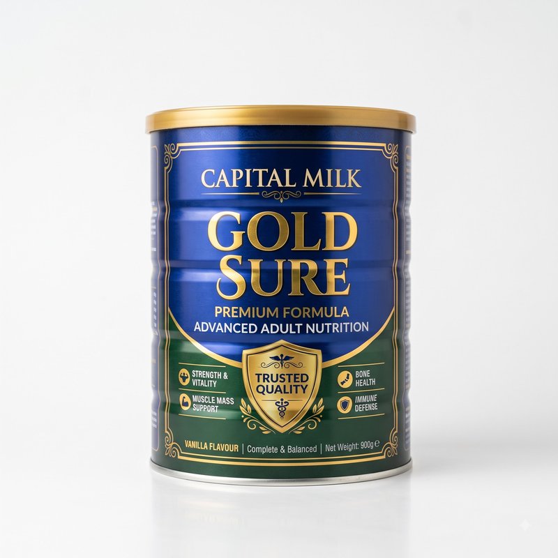 Hộp sữa Capital Milk Gold Sure phục hồi sức khỏe cho người lớn tuổi