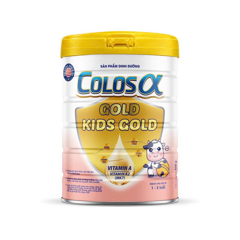 Hộp Colos α Gold Kids Gold 800 g