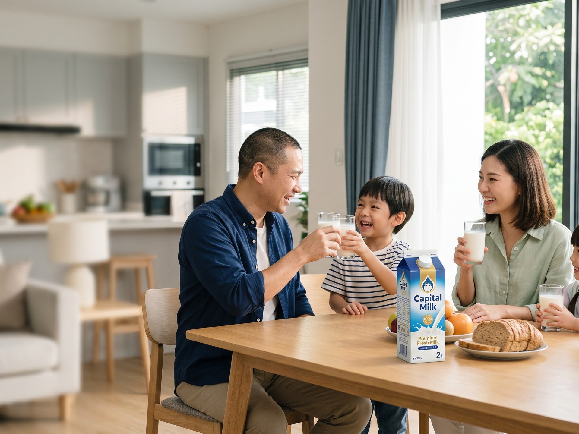 Gia đình Việt cùng nhau thưởng thức Capital Milk